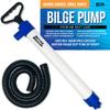 Manual Bilge Pump for Boats with 39" Hose, Hand Water Pump for Kayak Canoe and Dinghy, Portable Handheld Siphon Bailer, 20 GPM Suction, Marine Grade - Better Boat view 1