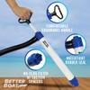 Manual Bilge Pump for Boats with 39" Hose, Hand Water Pump for Kayak Canoe and Dinghy, Portable Handheld Siphon Bailer, 20 GPM Suction, Marine Grade - Better Boat view 2