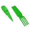 ASR Outdoor 3 in 1 Portable Plastic Utensils Flatware Camping Accessories, Green view 1