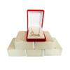 5 Red Elegant Flocked Velour Necklace Pendant Gift Boxes Jewelry Displays and Boxes view 2