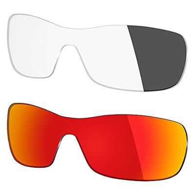 Mryok 2 Pair Polarized Replacement Lenses for Oakley Antix Sunglass - Options