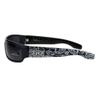 Locs Mad Dog Hardcore Gangster Cholo Narrow Rectangular Sunglasses Black Bandana view 2