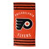 Northwest NHL Philadelphia Flyers Beach Towel, 30" x 60", Stripes view 1