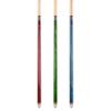 ASKA Set of Wrapless 2-Piece Billiard Pool Cues L3, 58" Hard Rock Canadian Maple, 13mm Hard Le Pro Tip, Mixed Weights and Colors (Set of 3 Sticks) view 2