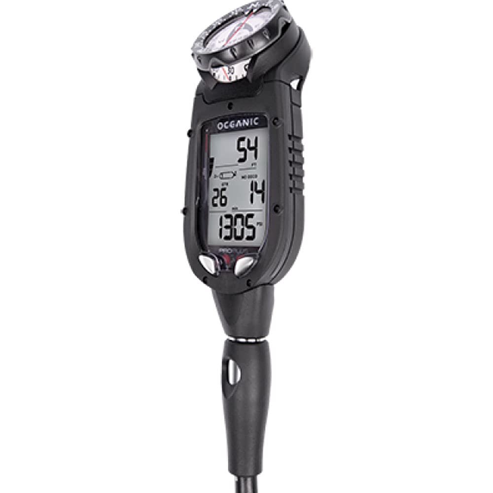 OCEANIC Pro Plus 4.0 Dive Computer | Large Display, Easy to Read | Includes Compass | Connect to DiverLog+ App on Your Smartphone | Optional Quick Disconnect Attachment | Quick Disconnect, SH