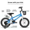 JOYSTAR Pluto Kids Bike 16 Inch Wheel Bikes with Training Wheels for Boys Girls Ages 4-7 Years Water Bottle Included Blue view 2