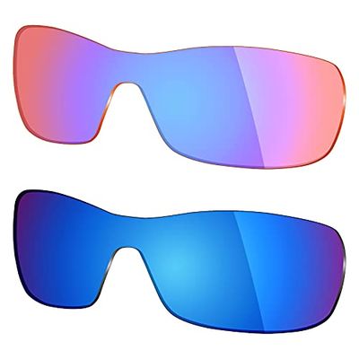 Mryok 2 Pair Polarized Replacement Lenses for Oakley Antix Sunglass - Options