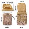 Drawstring Highend Rock Climbing Chalk Bag with a Carabiner Different Pockets for Climbing Bouldering, Gymnastics, Gym Pouch, Cross Fit and Lifting (Khaki Camouflage) view 3