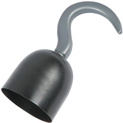Fun Express Pirate Hook Costume Piece Plastic Hook Hand Accessory for Costumes and Dress-Up One Size Fits Most 1 Piece - Black, Gray