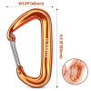 B-Mardi Keychain-Carabiner Clips Heavy Duty 12kN (2697 lbs)-Lightweight Locking Carabiners for Camping, Hiking, Hammock, Dog Leash Harness, Outdoor and Gym etc, Keychains& Utility  view 2