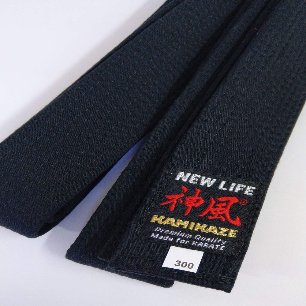 Kamikaze Cotton Black Belt Special Thick, Premium Quality - 7.5/340 cm