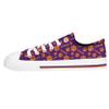 FOCO Clemson Tigers NCAA Womens Low Top Repeat Print Canvas Shoes - 7 view 3