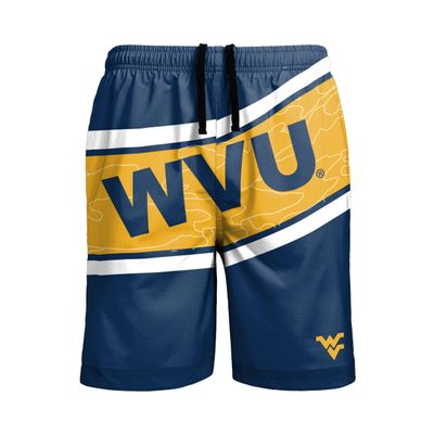 FOCO NCAA West Virginia Mountaineers Mens Big Wordmark Swim Suit TrunksBig Wordmark Swim Suit Trunks, Team Color, XXL