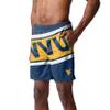 FOCO NCAA West Virginia Mountaineers Mens Big Wordmark Swim Suit TrunksBig Wordmark Swim Suit Trunks, Team Color, XXL view 3