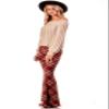 SWEETKIE Boho Flare Pants, Elastic Waist, Wide Leg Pants for Women, Solid & Printed, Stretchy and Soft (Rust, X-Large) view 2
