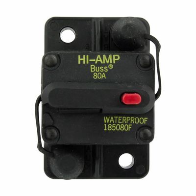 BEP Marinco 185080F011 BUSSMANN HD CB, 80A, SWITCHABLE Reset, Surface
