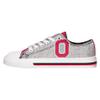 FOCO Ohio State Buckeyes NCAA Womens Glitter Low Top Canvas Shoes - 9 view 2
