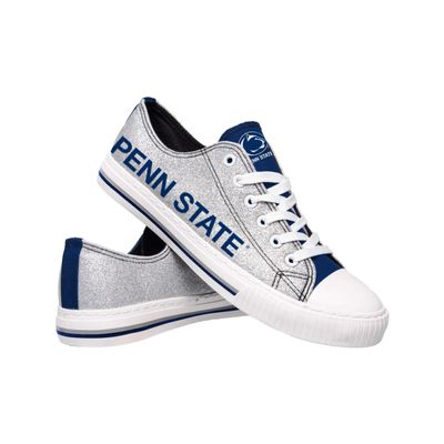 FOCO Penn State Nittany Lions NCAA Womens Glitter Low Top Canvas Shoes - 9