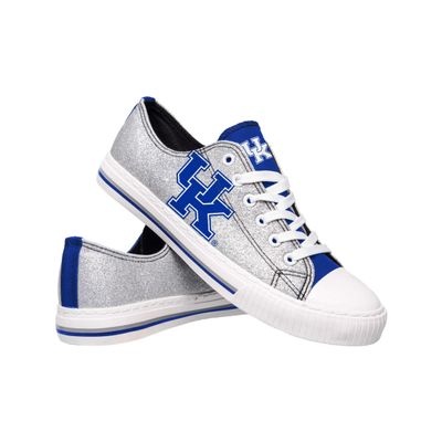 FOCO Kentucky Wildcats NCAA Womens Glitter Low Top Canvas Shoes - 7