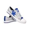 FOCO Kentucky Wildcats NCAA Womens Glitter Low Top Canvas Shoes - 7