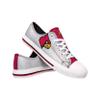 FOCO Louisville Cardinals NCAA Womens Glitter Low Top Canvas Shoes - 6 view 1