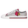 FOCO Louisville Cardinals NCAA Womens Glitter Low Top Canvas Shoes - 6 view 2