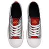 FOCO Iowa State Cyclones NCAA Womens Glitter Low Top Canvas Shoes - 8 view 3