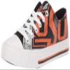 FOCO Oklahoma State Cowboys NCAA Womens Glitter Low Top Canvas Shoes - 7