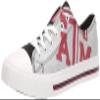 FOCO Texas A&M Aggies NCAA Womens Glitter Low Top Canvas Shoes - 7 view 1
