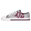 FOCO Texas A&M Aggies NCAA Womens Glitter Low Top Canvas Shoes - 7 view 4