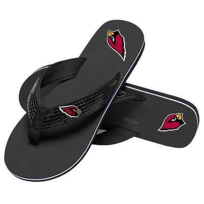 FOCO Arizona Cardinals NFL Womens Sequin Flip Flops - L - (11-12)