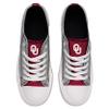 FOCO Oklahoma Sooners NCAA Womens Glitter Low Top Canvas Shoes - 8 view 3