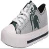 FOCO Michigan State Spartans NCAA Womens Glitter Low Top Canvas Shoes - 10
