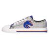 FOCO Boise State Broncos NCAA Womens Glitter Low Top Canvas Shoes - 8 view 4