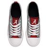 FOCO Alabama Crimson Tide NCAA Womens Glitter Low Top Canvas Shoes - 8 view 3