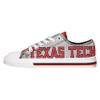 FOCO Texas Tech Red Raiders NCAA Womens Glitter Low Top Canvas Shoes - 6 view 2