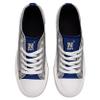FOCO Navy Midshipmen NCAA Womens Glitter Low Top Canvas Shoes - 6 view 4