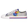 FOCO Kansas Jayhawks NCAA Womens Glitter Low Top Canvas Shoes - 8 view 2