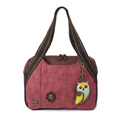 Chala Bowling Bag - Owl-A - Burgundy