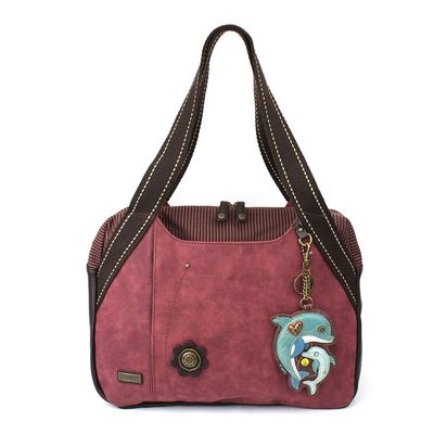 Chala Bowling Bag - Dolphin - Burgundy