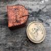 Handmade Nautical Brass Antique Finish Boy Scouts Pocket Compass Vintage Marine Ship Instrument Gift Compass with Leather Craving Case view 1