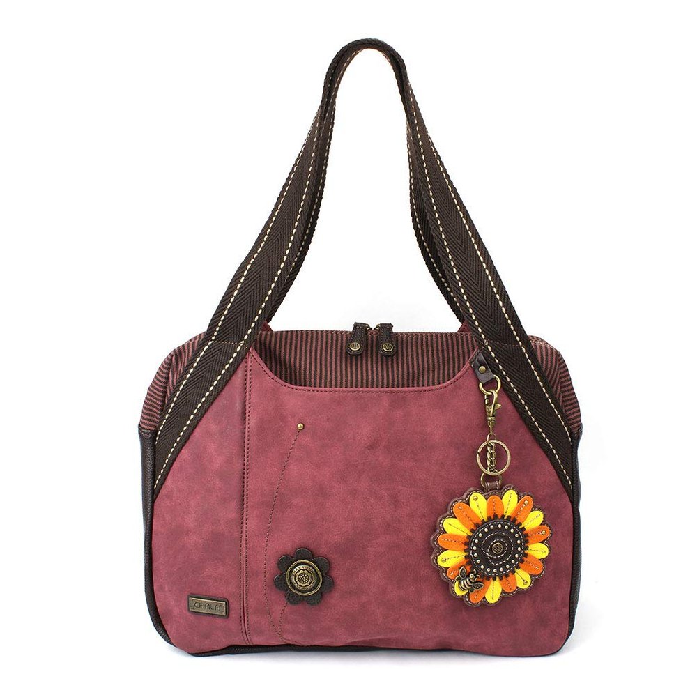 Chala Bowling Bag - Sunflower - Burgundy