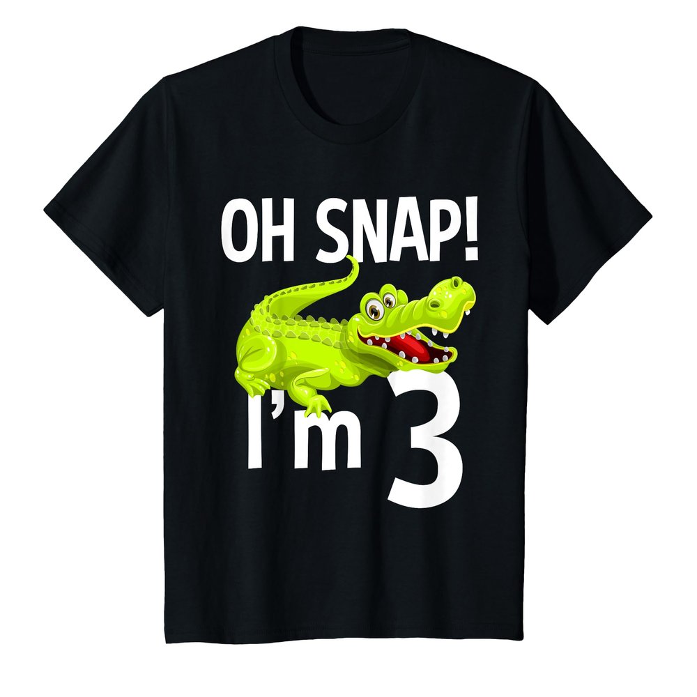 3 Year Old Alligator Birthday Shirt Crocodile Gator 3rd Gift T-Shirt