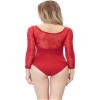 ModLatBal Long Sleeve Lace Leotards for Womens Ballet Dance Gymnastics Bodysuit view 1