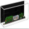 Acrylic Display Case with Black Back, Wall Mount Vertical or Horizontal Display Cases for Collectibles, Figures & Memorabilia, Wall Mounted Display Case Clear Showcase Dim:6" L x 6" W x 24" H (A086) view 3
