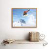 Wee Blue Coo Photograph Sport Motion Shot Snowboard Jump Air Art Print Framed Poster Wall Decor 12x16 inch view 2