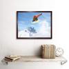 Wee Blue Coo Photograph Sport Motion Shot Snowboard Jump Air Art Print Framed Poster Wall Decor 12x16 inch view 2