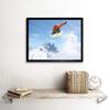Wee Blue Coo Photograph Sport Motion Shot Snowboard Jump Air Art Print Framed Poster Wall Decor 12x16 inch view 2