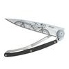 deejo - 37G Folding Pocket Knife with Belt Clip - Caf Racer Design, 3.7-Inch Stainless Steel Blade, Ebony Wood Handle - Lightweight Everyday Carry for Home, Work, and Outdoor Use view 1