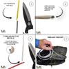 TOFL Baseball Glove Lace Kit | Leather Lacing for Baseball & Softball Glove Repair - 72" Long Strips - Black 4 view 3